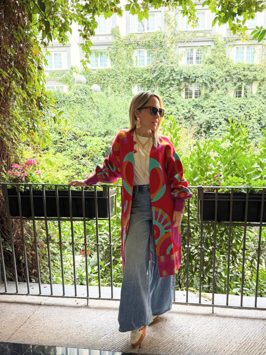 Red Rhapsody Cardigan