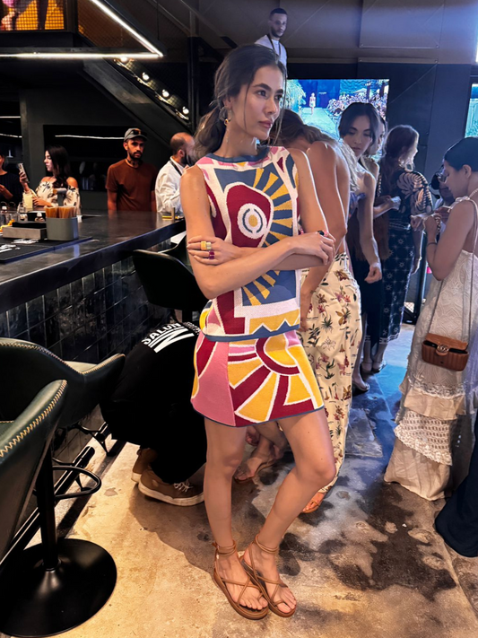 Blue Romance Universe Mini Skirt