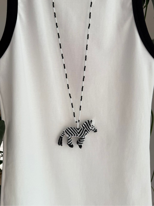 Zebra Necklace