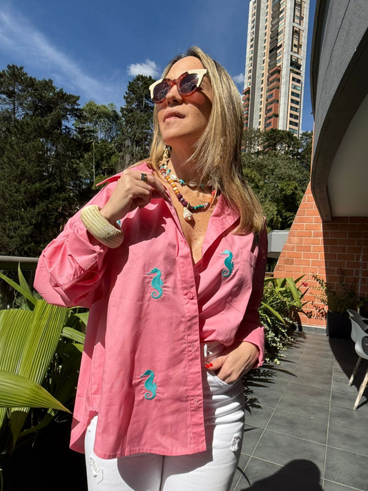 Oversized Seahorse Shirt