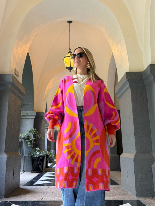 Fuchsia Rhapsody Cardigan