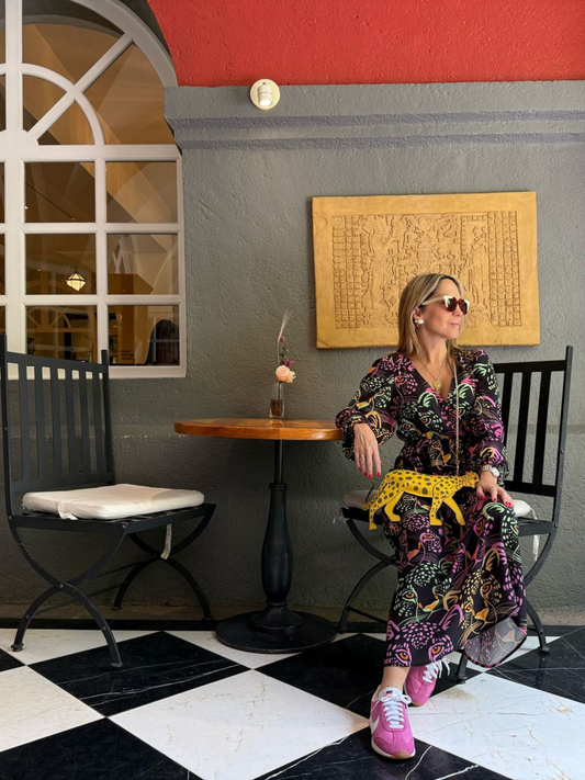 St. Tropez Midi Panthers Dress