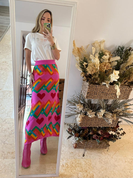 Intertwined Hearts Skirt