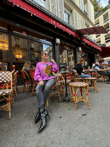 Magenta Leopard Sweater