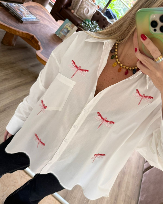Oversized Dragonfly Shirt