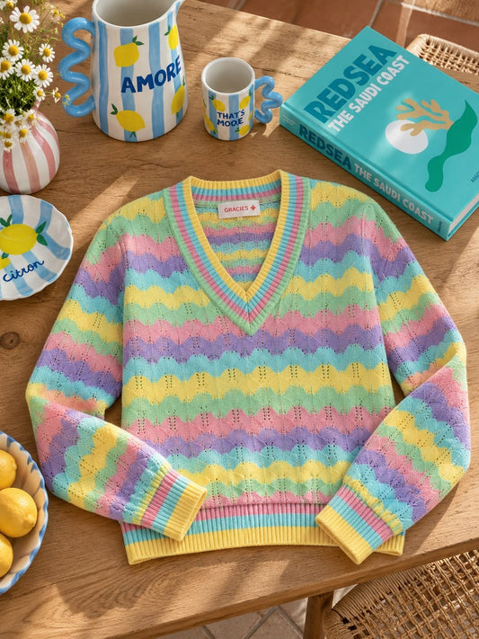 Sweater Calado Pasteles 