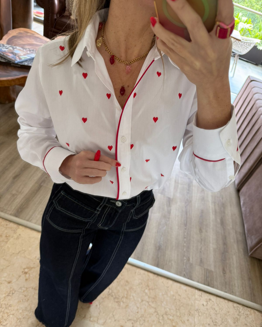 Red Mini Hearts Shirt