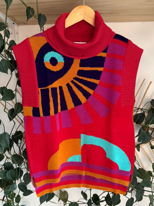 Magenta Romance Turtleneck Top