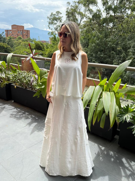 Ivory Cargo Skirt