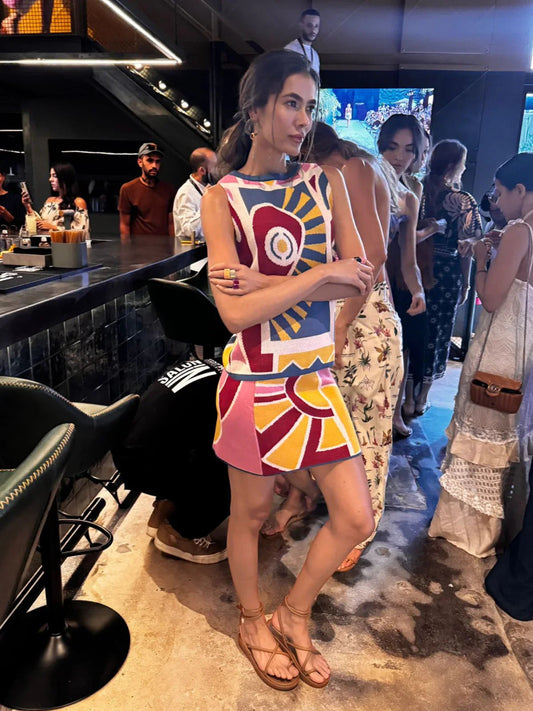 Blue Romance Universe Mini Skirt