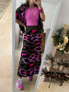 Green Military Animal Skirt