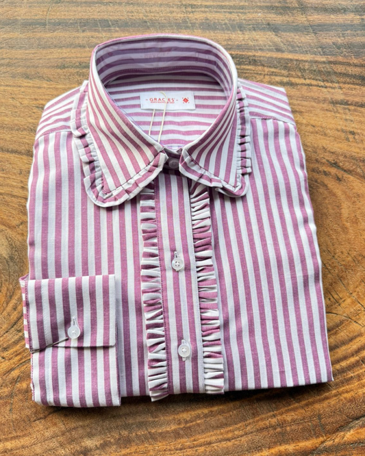 Wine Striped Shirt