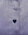 Wine Chambray Hearts Shirt