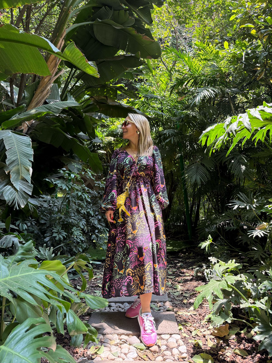 St. Tropez Midi Panthers Dress