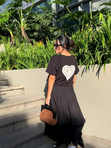 Black “Threads of the Heart” T-Shirt