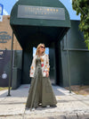 Olive Green Cargo Skirt