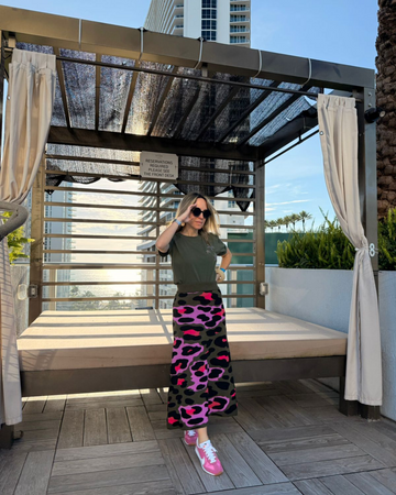 Green Military Animal Skirt