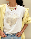 Heart Print T-shirt