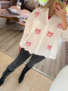 Red Panthers Oversize Shirt