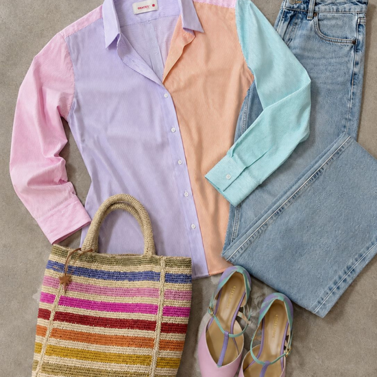 Camisa Rayas Pasteles 