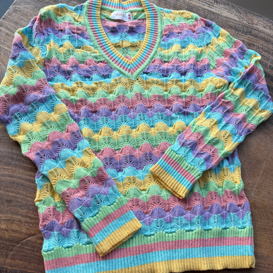 Sweater Calado Pasteles 