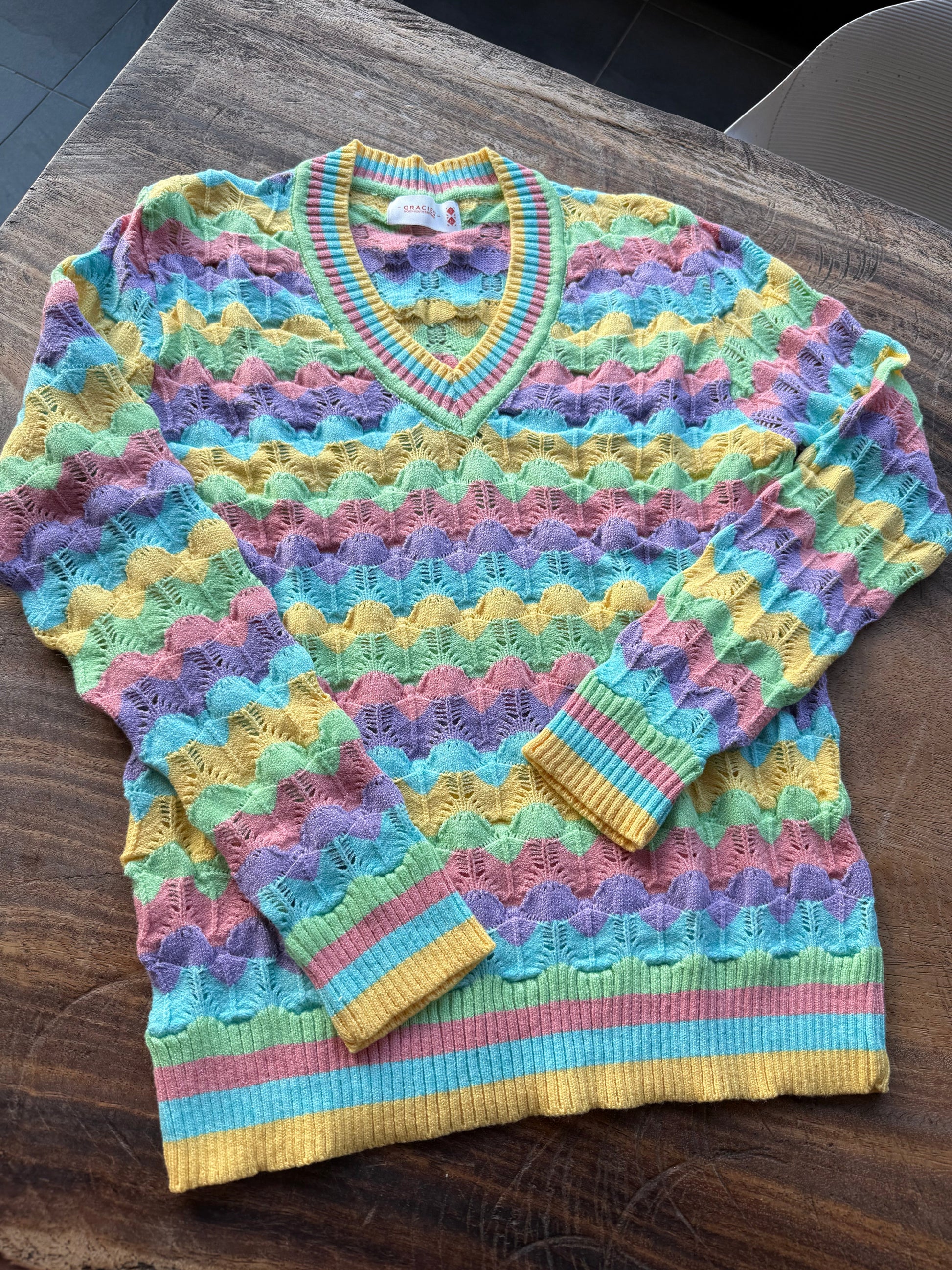 Sweater Calado Pasteles 