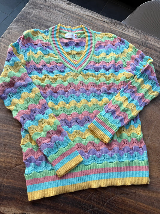 Sweater Calado Pasteles 
