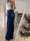 Jean Azul Bolsillos Bordados 