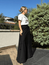 Black Cargo Skirt