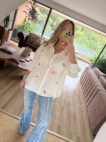 Oversized Puppies Shirt
