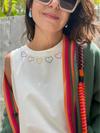 Multicolor Heart Tank Top