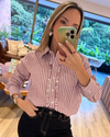 Wine Striped Shirt
