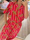 Red Striped Tiger Pants
