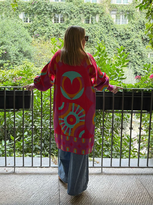 Red Rhapsody Cardigan