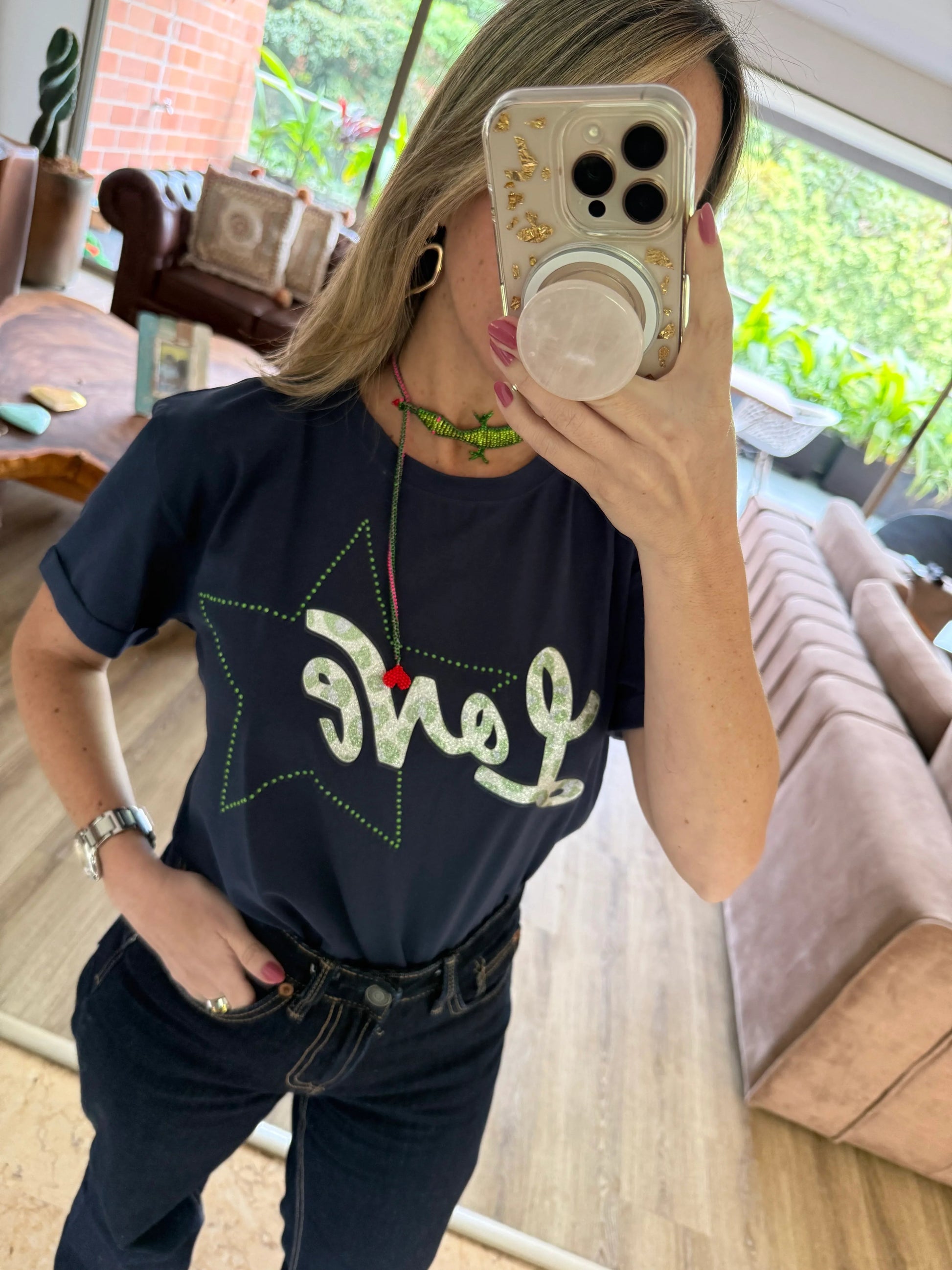 Camiseta Navy Love - Gracies