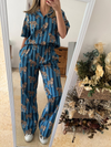 Blue Striped Tiger Shirt