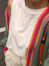 Multicolor Heart Tank Top