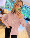Wine Striped Shirt