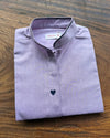 Wine Chambray Hearts Shirt
