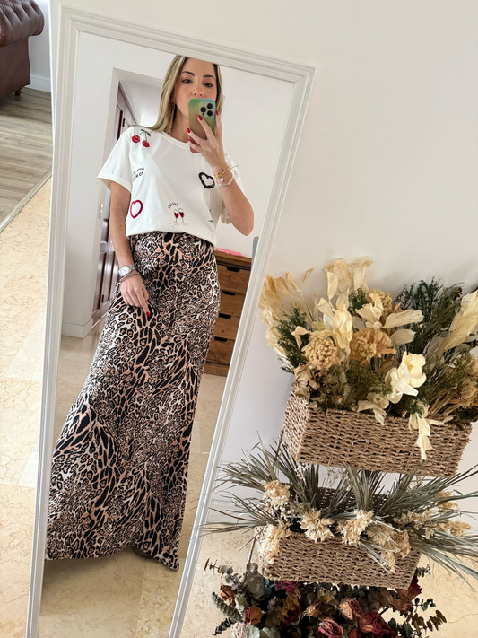 Animal Print Skirt