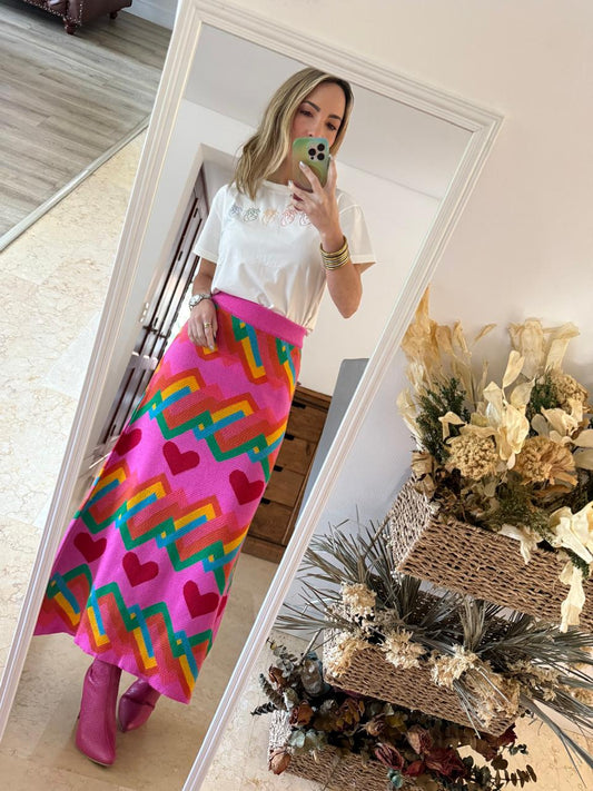 Intertwined Hearts Skirt