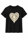 Camiseta Negra Hilos del Corazón 