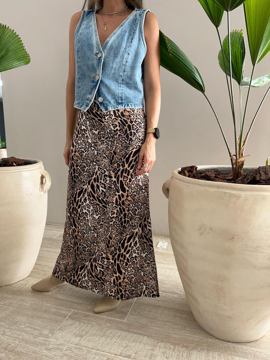 Animal Print Skirt