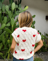 Ivory Hearts Vest