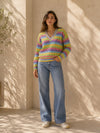 Pastel Openwork Sweater