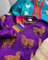 Sweater Llamas Morado 