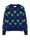Blue Sweater with Hearts