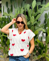 Ivory Hearts Vest