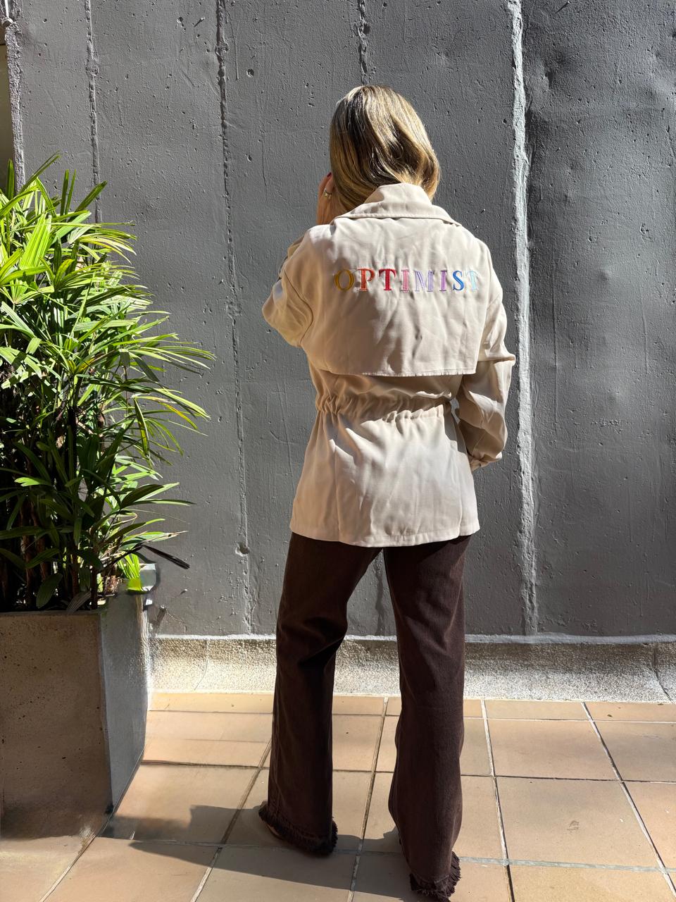 Chaqueta Beige Optimist 