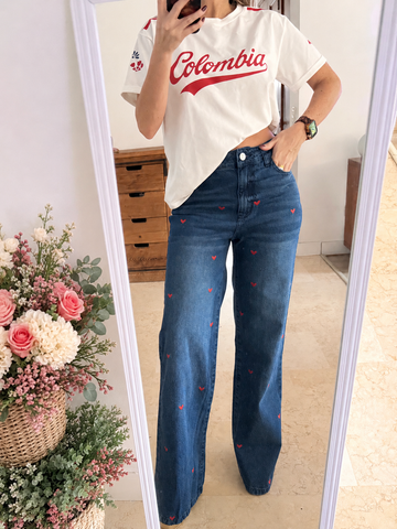 Hearts Blue Jean